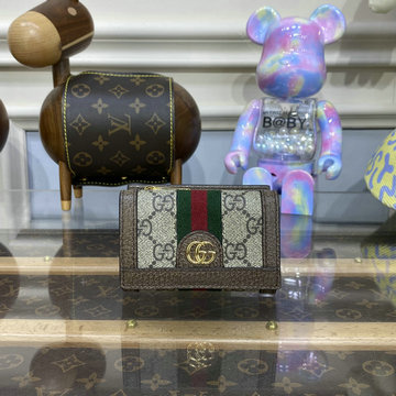 グッチ GUCCI 057-GG644334BKF 2023年最新入荷 三つ折り短財布 ショートウォレット カードケース 札入れ 小銭入れ