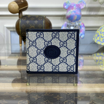 商品名称：グッチ GUCCI 057-GG671652LK 2023年最新入荷 インターロッキングG付き 二つ折り短財布 ショートウォレット カードケース 札入れ キャンパス レザー