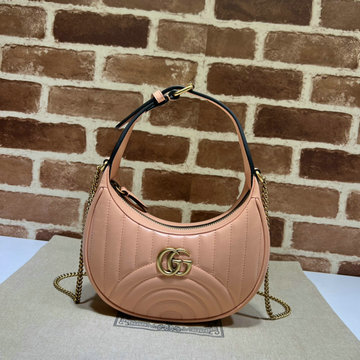 商品名称：グッチ GUCCI 057-GG699514FH 2022年最新作 GGマーモント ハーフムーンシェイプ ミニバッグ ホーボーバッグ 斜め掛け チェーンバッグ