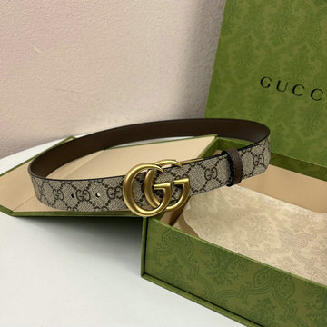 商品名称：グッチ GUCCI 057-GG715603KF 2023年最新入荷 ベルト レザー GG バックル カーフスキン 幅3cm