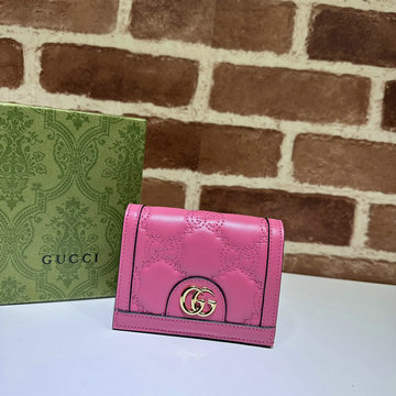 グッチ GUCCI 057-GG723786PMH 2023年最新作 GGマトラッセ カードケース ウォレット 二つ折り短財布 ショートウォレット コインポケット付き 札入れ付き レザー