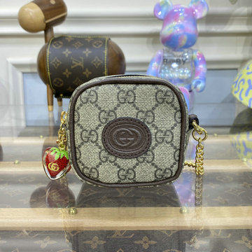 グッチ GUCCI 057-GG726252BKF 2023年最新作 GG スプリーム チェーンポーチ 小銭入れ ジッピーウォレット ショルダーバッグ 短財布