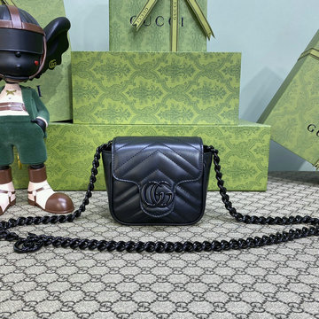 商品名称：グッチ GUCCI 057-GG739599BK 2023年最新入荷 チェーンポーチ 斜め掛け ショルダーバッグ クロスボディバッグ レディースかばん