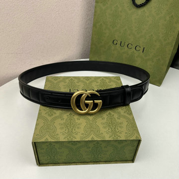 商品名称：グッチ GUCCI 057-GG748894SG 2023年最新入荷 ベルト レザー GG バックル カーフスキン 幅3.5cm