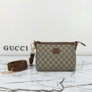 グッチ GUCCI 057-GG760021BKF 2023年最新入荷 インターロッキングG付き メッセンジャーバッグ 斜め掛け ショルダーバッグ クロスボディバッグ