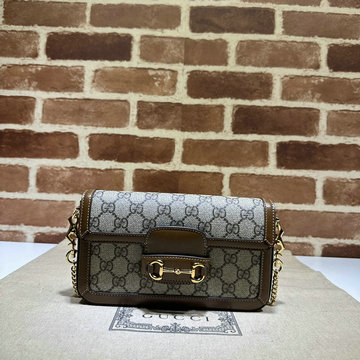グッチ GUCCI 057-GG752002BKF 2023年最新入荷 ホースビット 1955 ミニバッグ チェーンポーチ 斜め掛け ショルダーバッグ クロスボディバッグ レディースかばん