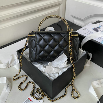 シャネル CHANEL 057-CH3383BK 2023年最新入荷 チェーン クラッチ ヴァニティー ケース トートバッグ 斜め掛け ショルダーバッグ クロスボディバッグ 化粧かばん