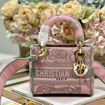 クリスチャンディオール CHRISTIAN DIOR 99-CD0505CXFH 2023年最新入荷 レディ ディオール ミニ トートバッグ 2way 斜め掛け ショルダーバッグ