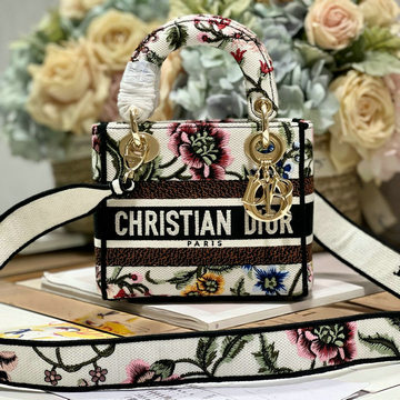 クリスチャンディオール CHRISTIAN DIOR 99-CD0505FHBS 2023年最新入荷 レディ ディオール ミニ トートバッグ 2way 斜め掛け ショルダーバッグ