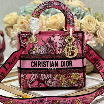 クリスチャンディオール CHRISTIAN DIOR 99-CD0565DXMH 2023年最新入荷 レディ ディオール ミディアム トートバッグ 2way 斜め掛け ショルダーバッグ