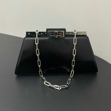 フェンディ FENDI BXN-FD56914BK 2023年最新入荷 ピーカブー カット スモール ートバッグ ハンドバッグ 2way ショルダーバッグ クロスボディバッグ