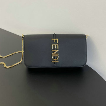 フェンディ FENDI BXN-FD56915BK 2023年最新入荷 Graphy チェーン ポーチ 斜め掛け ショルダーバッグ クロスボディバッグ レディースかばん