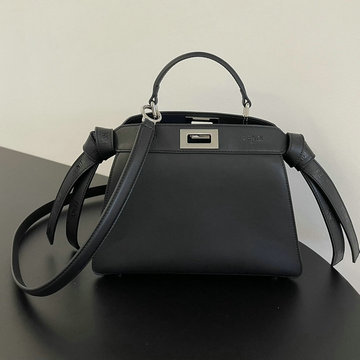 フェンディ FENDI BXN-FD56924PBK  2023年最新入荷 ピーカブー トートバッグ トップハンドルバッグ ハンドバッグ 2way 斜め掛け ショルダーバッグ