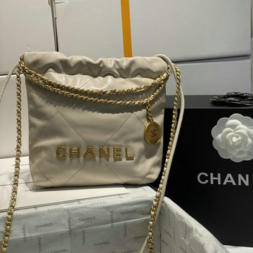 シャネル CHANEL CC-CH3980QJMB 2023年最新入荷 CHANEL 22 スモール ハンドバッグ 斜め掛け ショルダーバッグ クロスボディバッグ レディースかばん