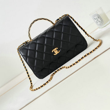 シャネル CHANEL CC-CH4232BK 2023年最新入荷 スモール フラップバッグ トップハンドルバッグ 斜め掛け ショルダーバッグ クロスボディバッグ レディースかばん