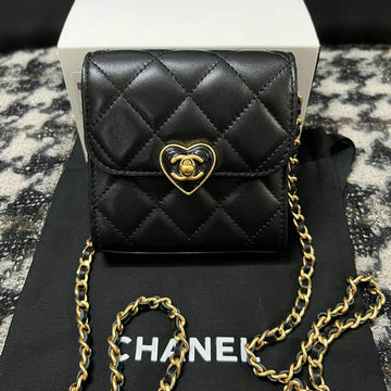 シャネル CHANEL CC-CH94305BK2023年最新入荷 チェーンウォレット ショートウォレット 短財布 斜め掛け ショルダーバッグ クロスボディバッグ
