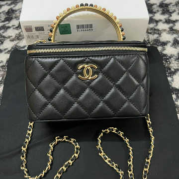 商品名称：シャネル CHANEL CC-CH96009BK 2023年最新入荷 チェーン クラッチ ヴァニティー ケース トートバッグ 斜め掛け ショルダーバッグ クロスボディバッグ