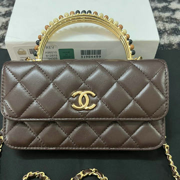 シャネル CHANEL CC-CH96010JH 2023年最新入荷 チェーンクラッチ トップハンドルバッグ 斜め掛け ショルダーバッグ クロスボディバッグ