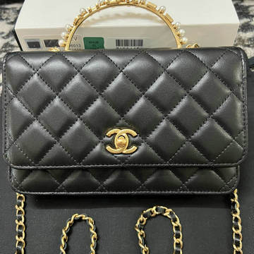 シャネル CHANEL CC-CH96013BK 2023年最新入荷 トップハンドルバッグ チェーンウォレット 斜め掛け ショルダーバッグ クロスボディバッグ