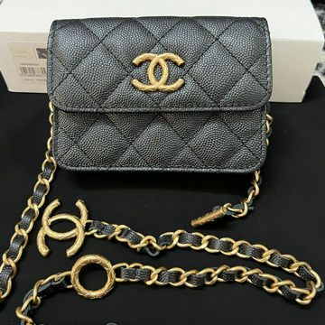 シャネル CHANEL CC-CH96021BK 2023年最新入荷 チェーンウォレット 斜め掛け ショルダーバッグ クロスボディバッグ レディースかばん