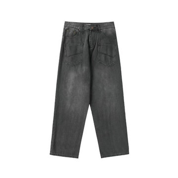 バレンシアガ BALENCIAGA MS-KNBA23004 2023年秋冬最新入荷 ワイドパンツ デニム ズボン ジーンズ カジュアルパンツ 男女兼用
