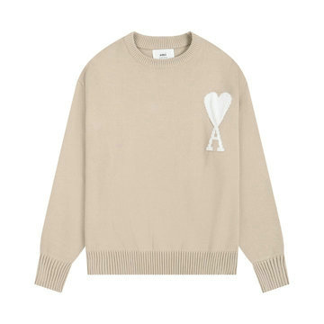 商品名称：アミ パリス Ami Paris MS-MYAM23001X 2023年秋冬最新入荷 クルーネック セーター ロングスリーブ セーター ウールニット カジュアル トップス 長袖