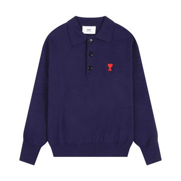 商品名称：アミ パリス Ami Paris MS-MYAM23003L 2023年秋冬最新入荷 セーター ロングスリーブ セーター ウールニット カジュアル トップス 長袖