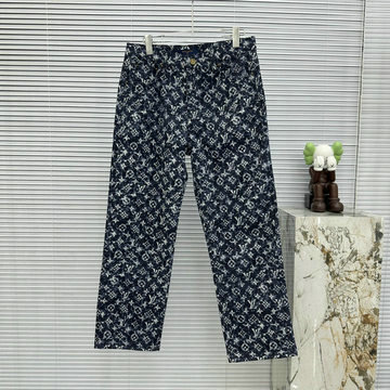 ルイヴィトン LOUISVUITTON MS-KNLV23008 2023年秋冬最新入荷 ワイドパンツ デニム ズボン ジーンズ カジュアルパンツ 男女兼用