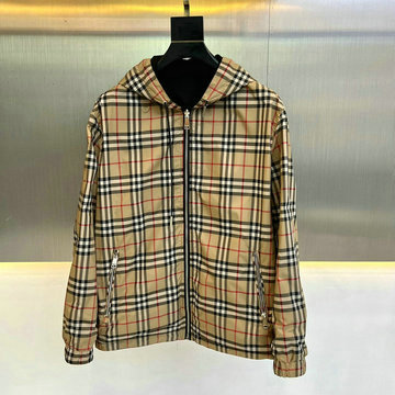 バーパリー BURBERRY MS-WTBR23002 2023年秋冬最新入荷 ロングスリーブ リバーシブル ジャケット フーディーコート ファスナー開閉式 トップスコート