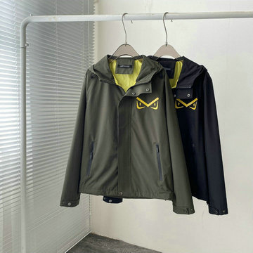 フェンディ FENDI MS-WTFD23001 2023年秋冬最新入荷 ロングスリーブ ジャケット フード付き コート ファスナー開閉式 トップスコート 長袖 アウターコート