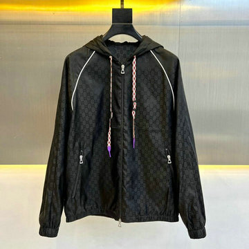 グッチ GUCCI MS-WTGG23002 2023年秋冬最新入荷 ロングスリーブ ジャケット フード付き コート ファスナー開閉式 トップスコート 長袖 アウターコート