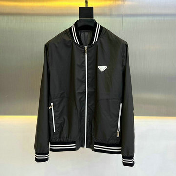 プラダ PRADA  MS-WTPD23001 2023年秋冬最新入荷 ロングスリーブ ジャケット コート ファスナー開閉式 トップスコート 長袖 アウターコート