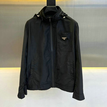 プラダ PRADA MS-WTPD23002 2023年秋冬最新入荷 ロングスリーブ ジャケット フーディーコート ファスナー開閉式 トップスコート 長袖 アウターコート