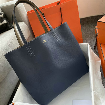 商品名称：エルメス HERMES 063-HDS45CLPLH 2023最新入荷 ドゥブルセンス リバーシブル トートバッグ ハンドバッグ トップハンドルバッグ ショッピングバッグ