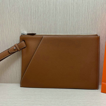 エルメス HERMES 063-HEB23003ZS 2023年最新入荷 手持ちかばん クラッチバッグ メンズかばん ビジネスバッグ カーフスキン