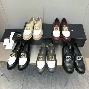 シャネル CHANEL 26-CHJ23035 2023年秋冬最新入荷 ローファーシューズ パンプス ローヒールシューズ レディースシューズ 丸トウ 太いヒール