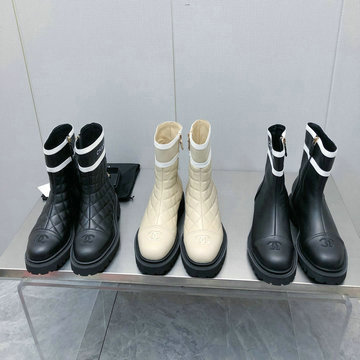 シャネル CHANEL 26-CHJ23037G 2023年秋冬最新入荷 ショートブーツ ウィメンズシューズ ファスナー開閉式 カジュアルシューズ レディースシューズ 靴