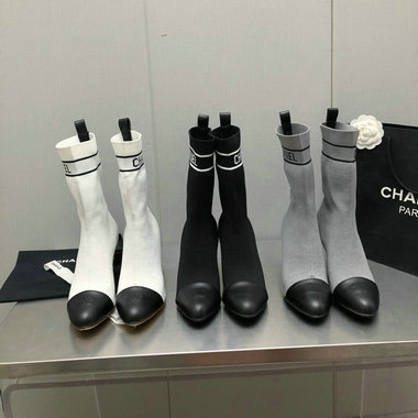 シャネル CHANEL 26-CHJ23039 2023年秋冬最新入荷 ショートブーツ ウィメンズシューズ ハイヒールシューズ ピンヒール カジュアルシューズ レディースシューズ 靴