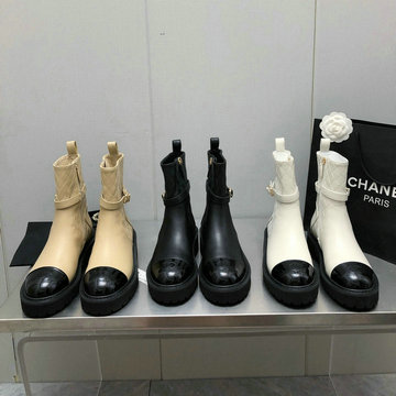 シャネル CHANEL 26-CHJ23040 2023年秋冬最新入荷 ショートブーツ ウィメンズシューズ ファスナー開閉式 マーティンブーツ カジュアルシューズ
