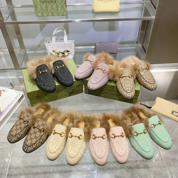 グッチ GUCCI 26-GGJ23041M 2023年秋冬最新入荷 プリンスタウン ウィメンズ スリッパ ホースビット付き サマーサンダル ぺたんこミュール レディースシューズ