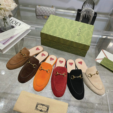 グッチ GUCCI 26-GGJ23041R 2023年秋冬最新入荷 プリンスタウン ウィメンズ スリッパ ホースビット付き サマーサンダル ぺたんこミュール レディースシューズ