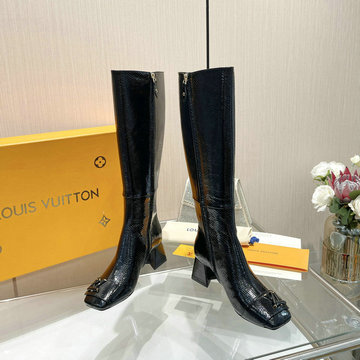 ルイヴィトン LOUISVUITTON 26-LVJ23029DS 2023年最新入荷 シェイク ライン ロングブーツ ローヒールシューズ ブロックヒール カジュアルシューズ