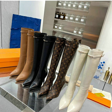 ルイヴィトン LOUISVUITTON 26-LVJ23033 2023年最新入荷 スパークル ライン アンクルブーツ ハイヒールシューズ ピンヒール カジュアルシューズ