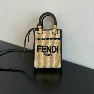 フェンディ FENDI BXN-FD36033CBXK 2023年最新入荷 サンシャイン ショッパー スモール トップハンドルバッグ トートバッグ 2way ショルダーバッグ