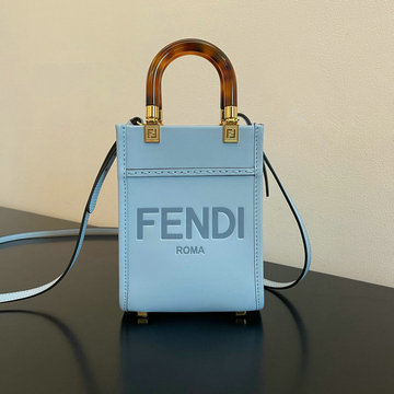 フェンディ FENDI BXN-FD56816TL 2023年最新入荷 サンシャイン ショッパー スモール トップハンドルバッグ トートバッグ 2way ショルダーバッグ