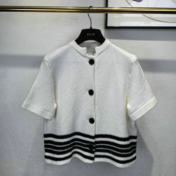 クリスチャンディオール CHRISTIAN DIOR XG-MYCD24001 2023年秋冬最新入荷 カーディガン ショートスリーブ セーター ボタン クロージャー ウールニット
