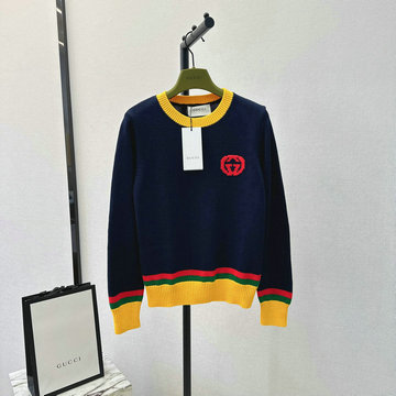 商品名称：グッチ GUCCI XG-MYGG24002 2023年秋冬最新入荷 クルーネック セーター ロングスリーブ ウールニット カジュアル トップス 長袖