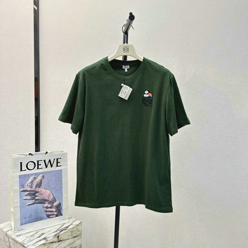 ロエベ LOEWE XG-TDLE24001 2023年秋冬最新入荷 半袖 Tシャツ ショートスリーブ スウェットシャツ 短袖 クルーネック トップス レジャーシャツ