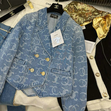 商品名称：シャネル CHANEL XG-WTCH24001 2023年秋冬最新入荷 ロングスリーブ ジージャン デニムジャケット ショート丈 トップスコート アウターコート レジャーコート