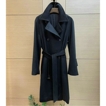 マックスマーラ MaxMara XG-WTMAX24002 2023年秋冬最新入荷 ロングスリーブ トレンチコート Vネック ロング丈 トップスコート アウターコート レジャーコート